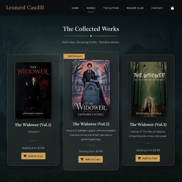 Leonard Caudill website preview